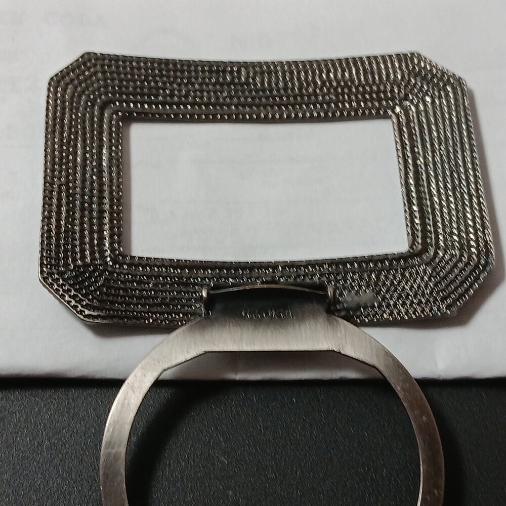 Signed  Lieba USA Buckle ring Modern  Minimalist - Picture 3 of 4